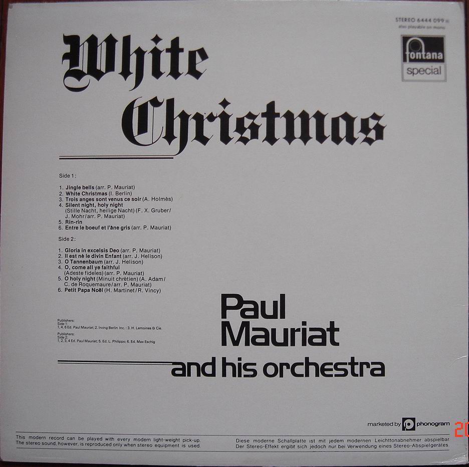 6444 099 PAUL MAURIAT   WHITE CHRISTMAS ().jpg